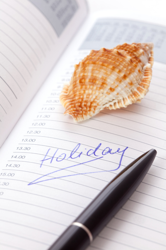 Urlaub im Kalender eingetragen
